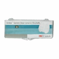 3M Unitek Gemini Clear MBT直丝弓陶瓷托槽 5x5陶瓷【117-100】