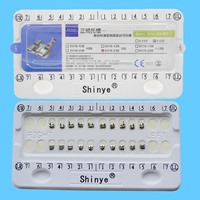 新亚 标准型网底直丝弓滑动托槽 8316-23B【0.022＂MBT*3带钩】