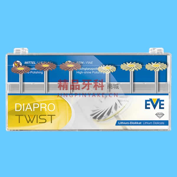 德国EVE 玻璃陶瓷/烤瓷专用抛光轮套装HP364(6支/盒) 德国EVE 玻璃陶瓷/烤瓷专用抛光轮套装HP364(6支/盒)