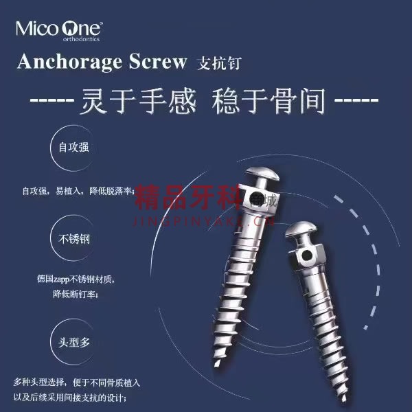 Mico One不锈钢支抗钉 1.5*6